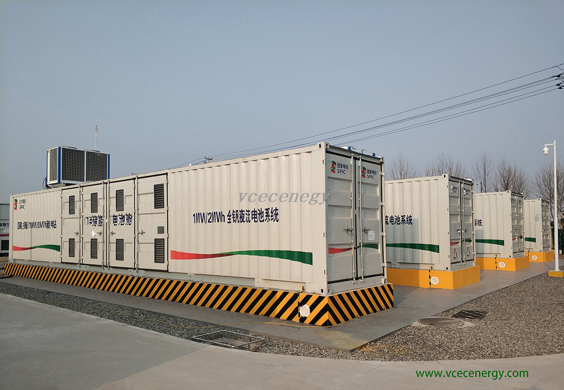 1MW2MWH Vanadium Redox Flow Battery Energy Storage System VRFB ESS For Balancing Grid